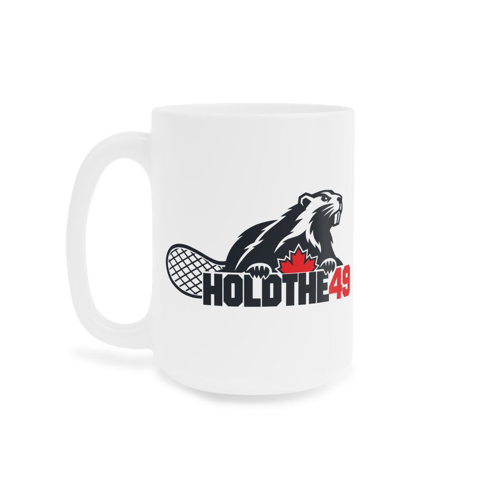 HOLDTHE49 Lifestyle Angry Beaver Ceramic Mug, alternate view