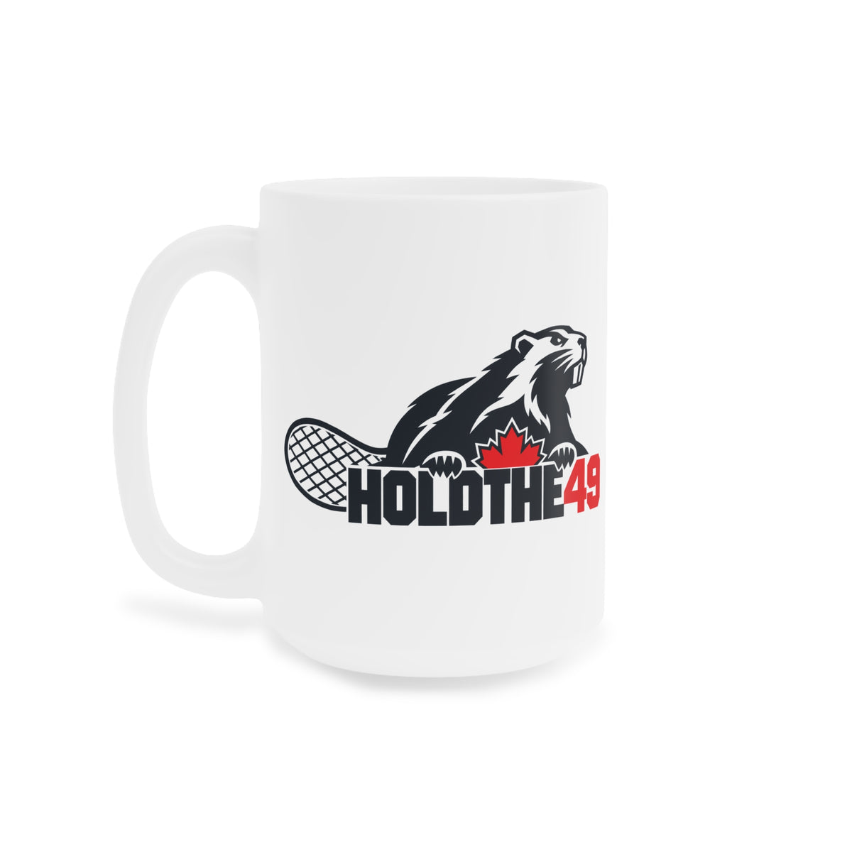 HOLDTHE49 Lifestyle Angry Beaver Ceramic Mug, alternate view