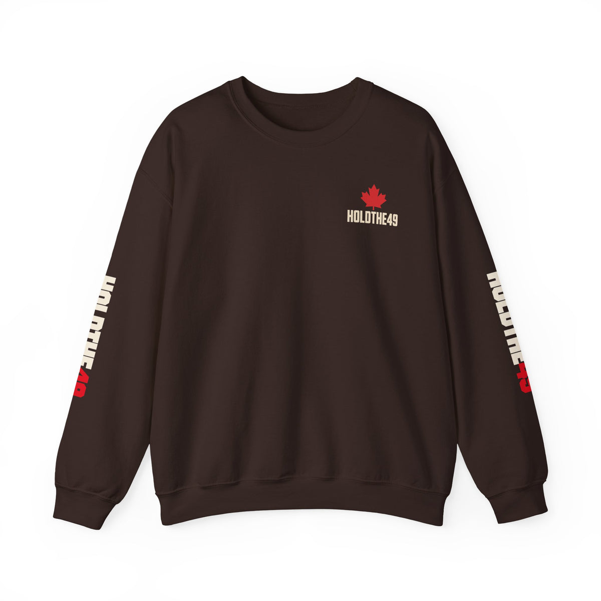 HOLDTHE49 Angry Beaver Full Print Crewneck in Dark Chocolate