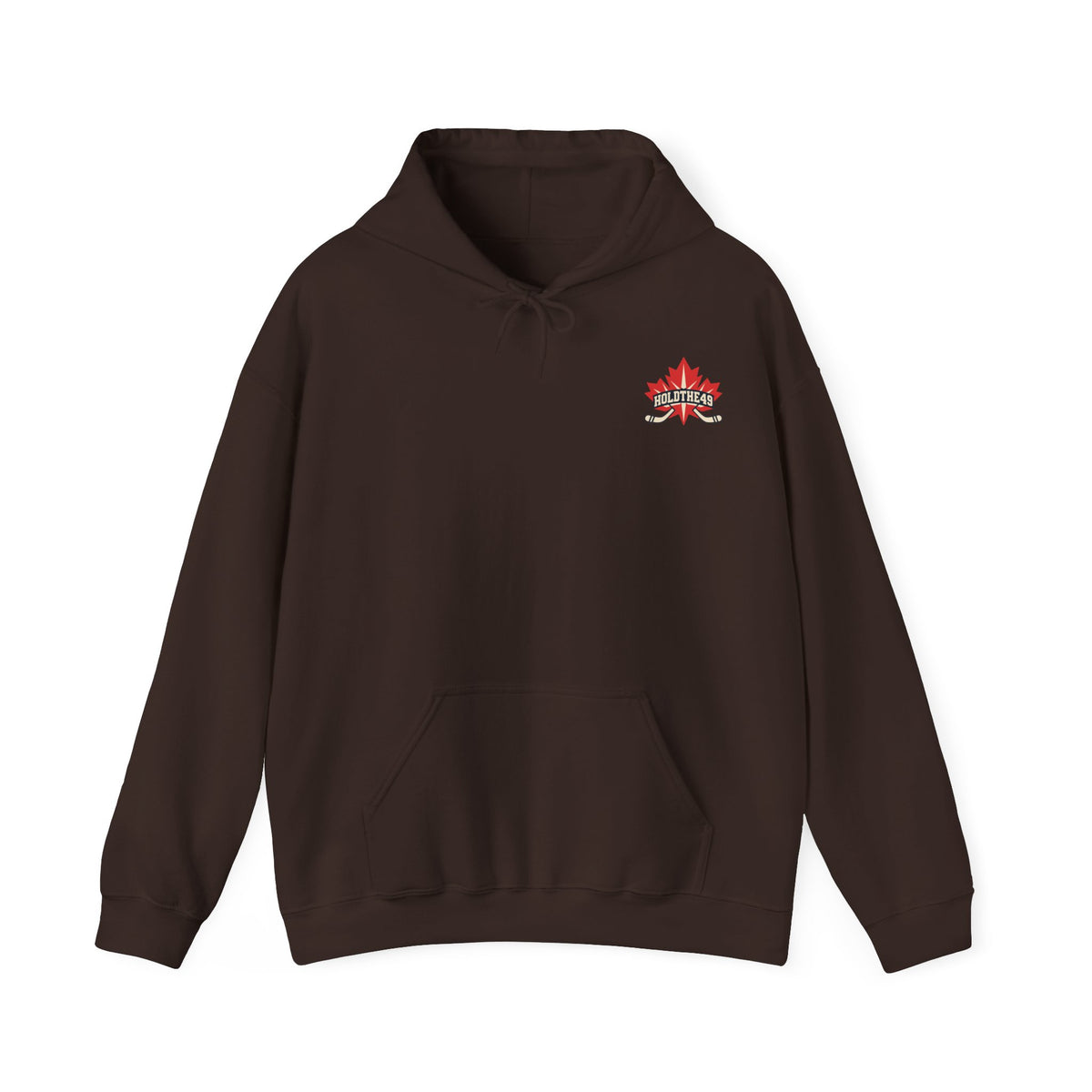 HOLDTHE49 Hockey Hoodie in Dark Chocolate