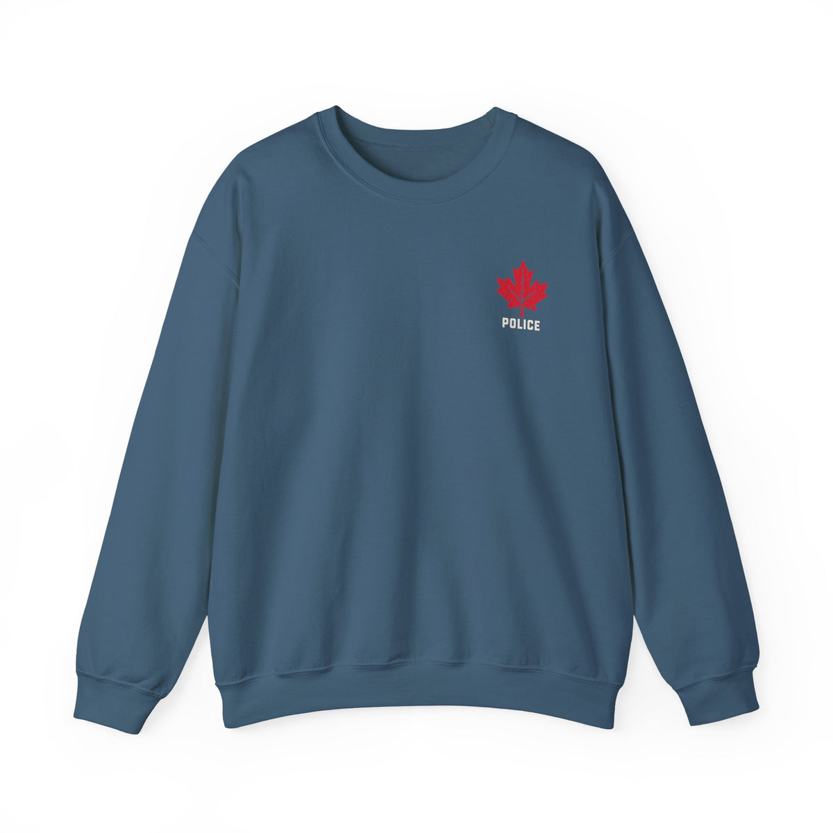 HOLDTHE49 Services Police Crewneck in Indigo Blue