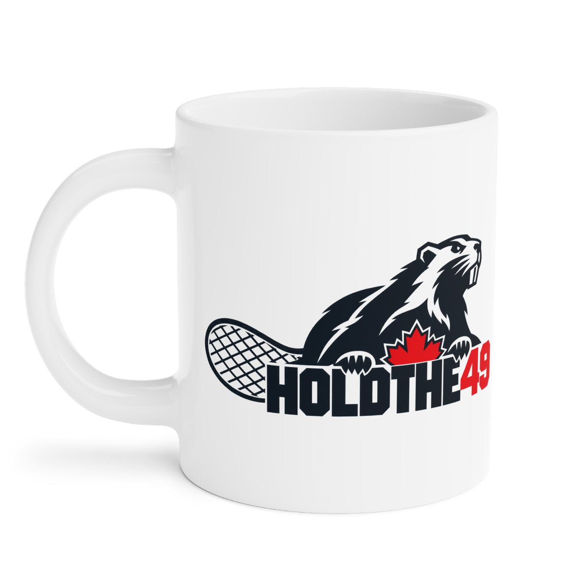 HOLDTHE49 Lifestyle Angry Beaver Ceramic Mug, alternate view