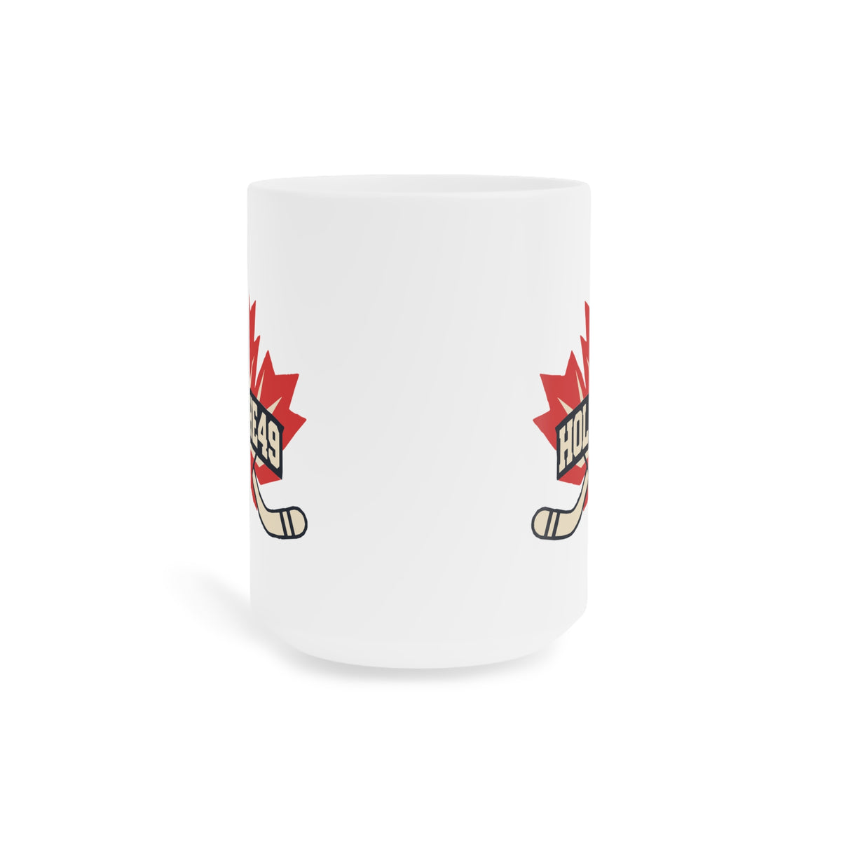 HOLDTHE49 Lifestyle Hockey Ceramic Mug, 15 oz