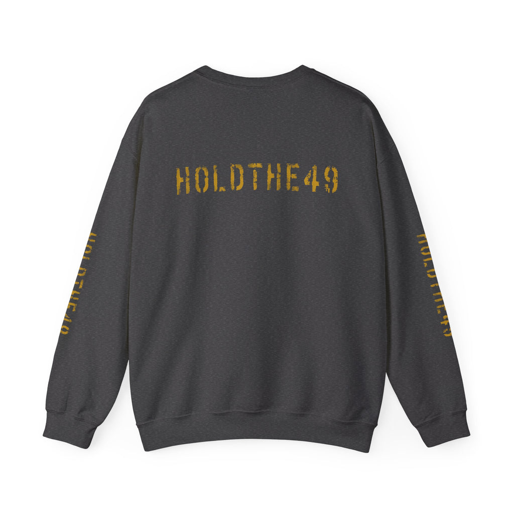HOLDTHE49 Vintage Military Stencil Crewneck Full Print, alternate view