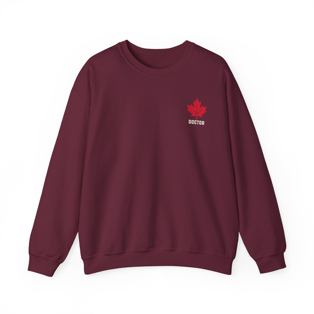 HOLDTHE49 Services Doctor Crewneck in Maroon