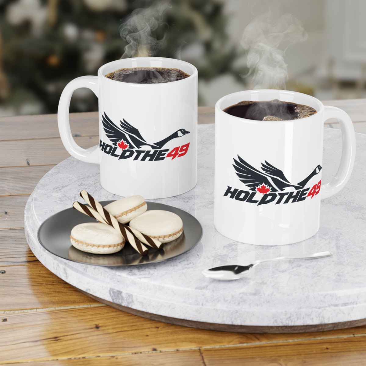 HOLDTHE49 Lifestyle Predator Goose Ceramic Mug, alternate view