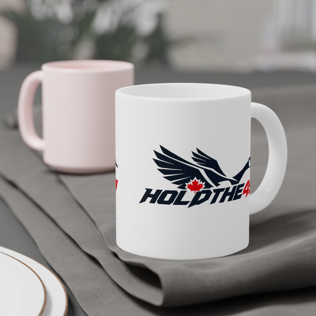 HOLDTHE49 Lifestyle Predator Goose Ceramic Mug, alternate view