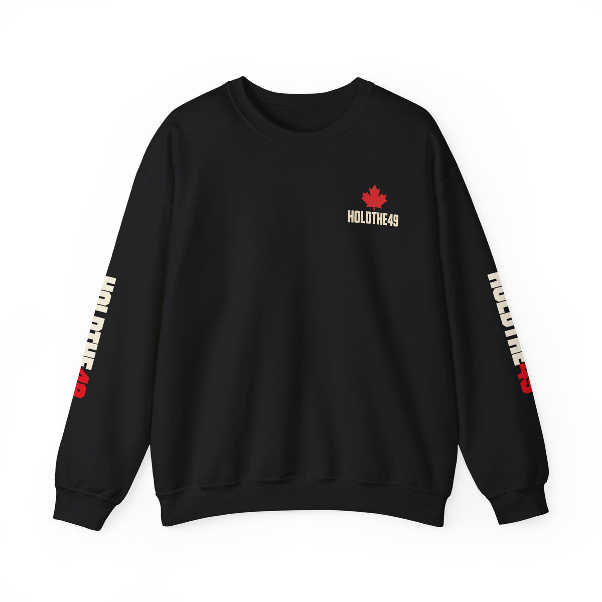 HOLDTHE49 Angry Beaver Full Print Crewneck in Black