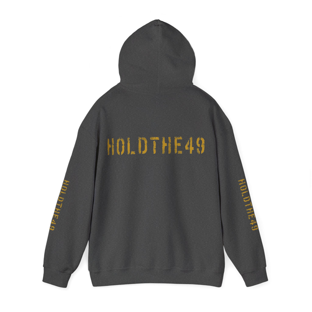 HOLDTHE49 Vintage Military Stencil Hoodie Full Print, alternate view