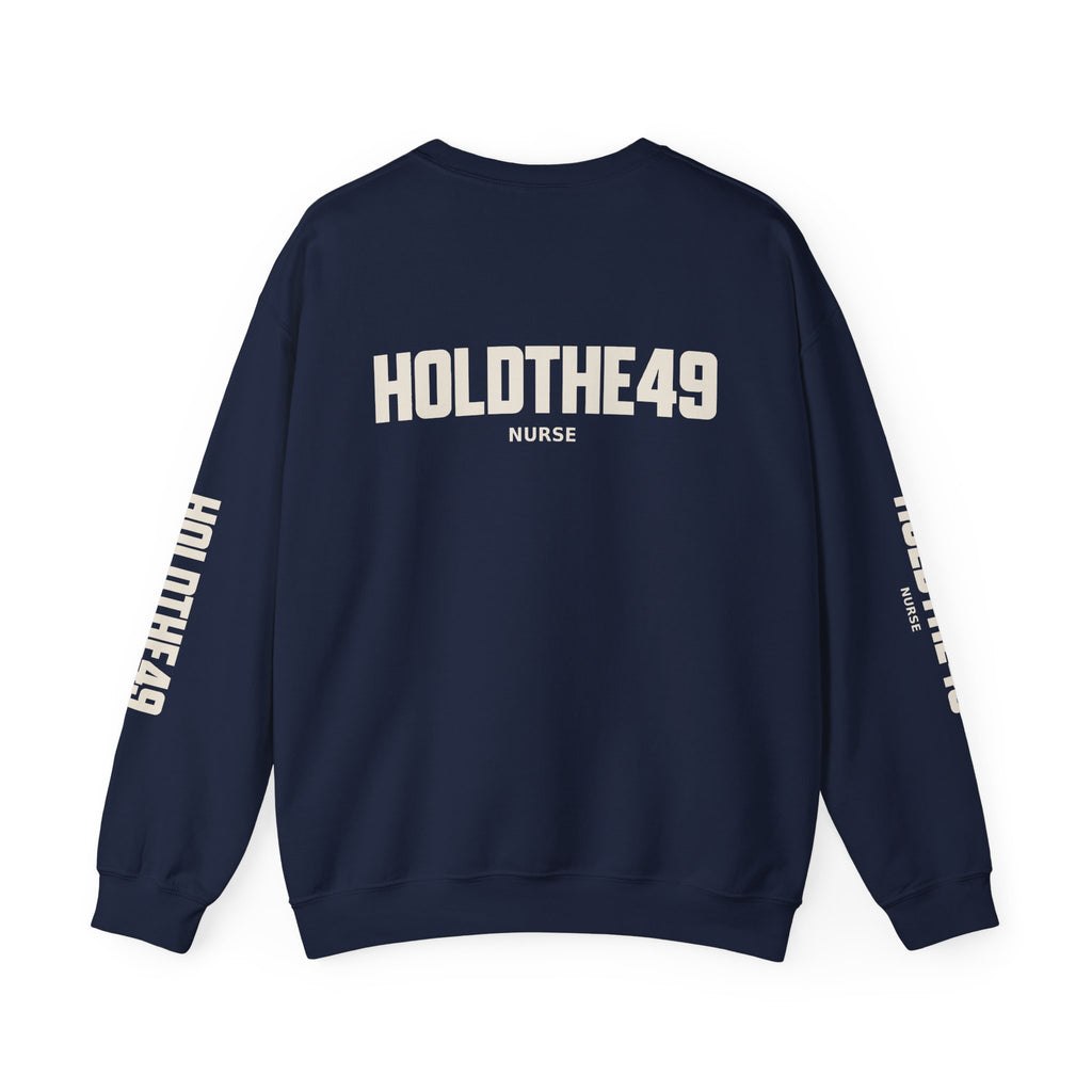 HOLDTHE49 Services Nurse Full Print Crewneck, alternate view