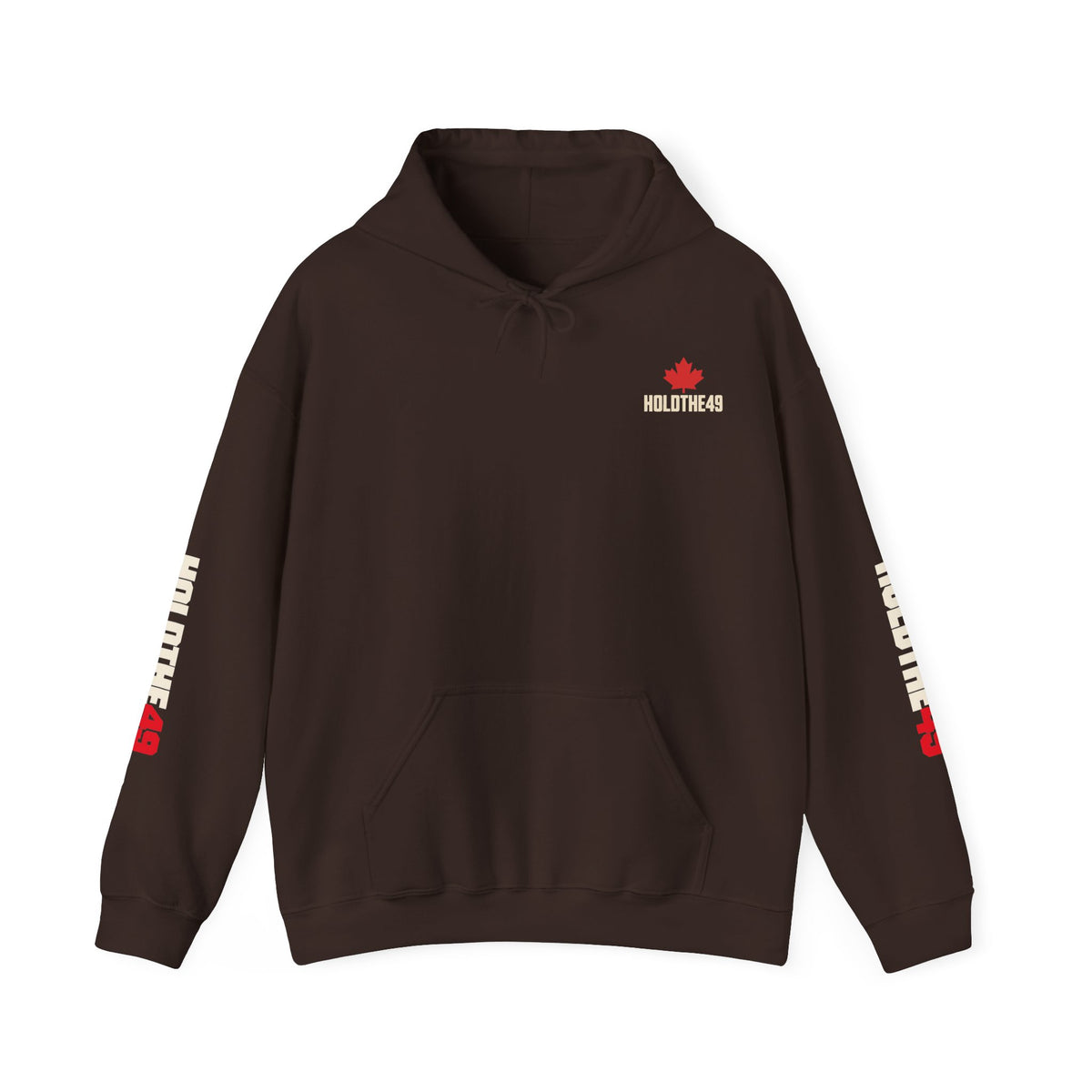 HOLDTHE49 Angry Beaver Full Print Hoodie in Dark Chocolate