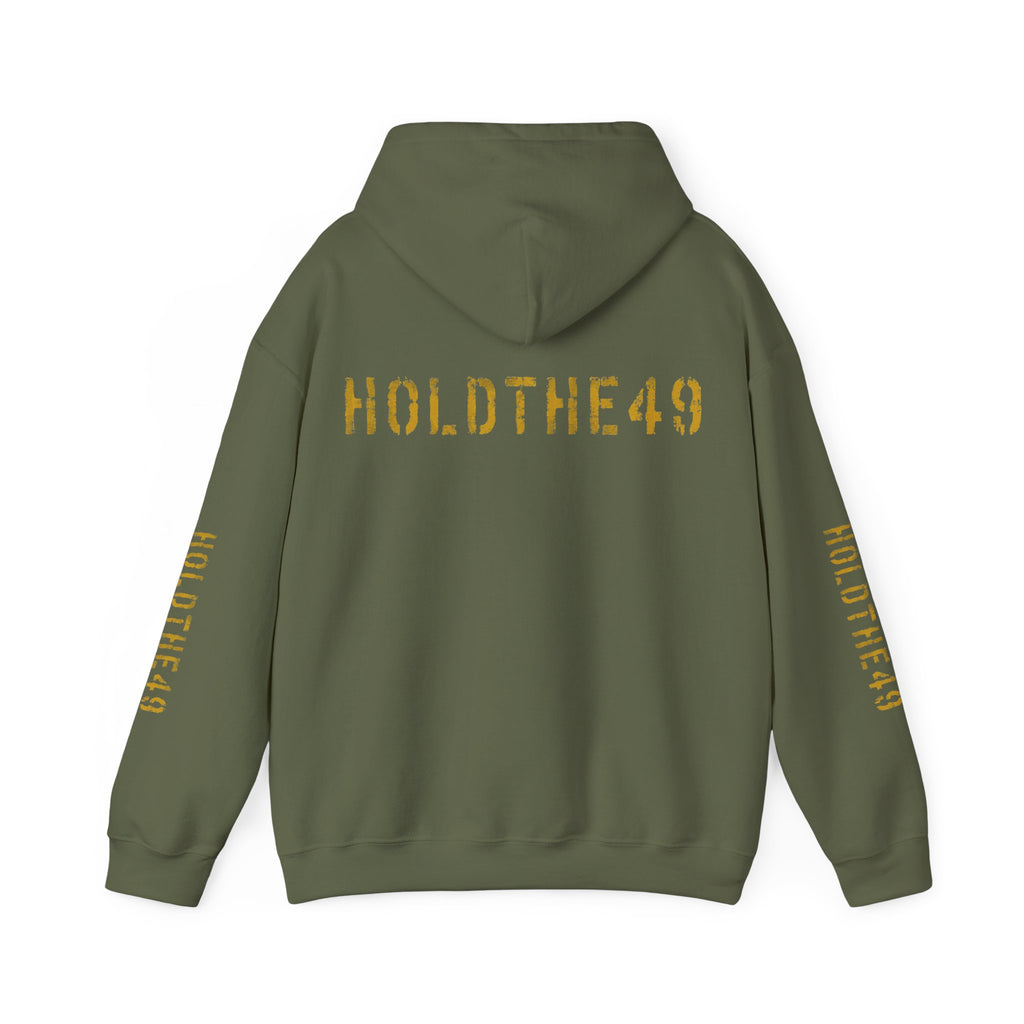 HOLDTHE49 Vintage Military Stencil Hoodie Full Print, alternate view