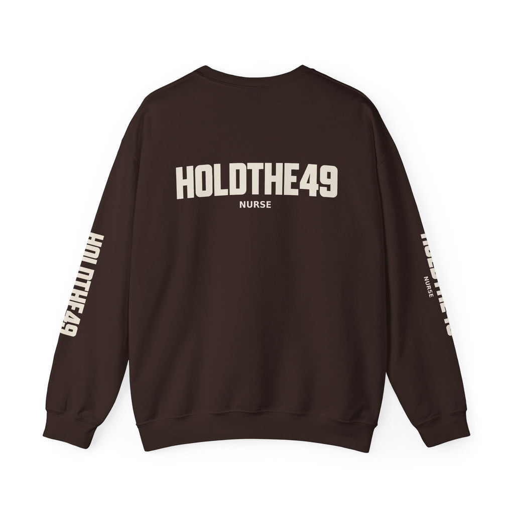 HOLDTHE49 Services Nurse Full Print Crewneck, alternate view