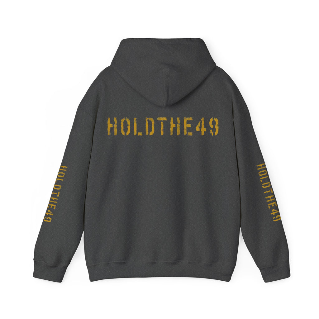 HOLDTHE49 Vintage Military Stencil Hoodie Full Print, alternate view