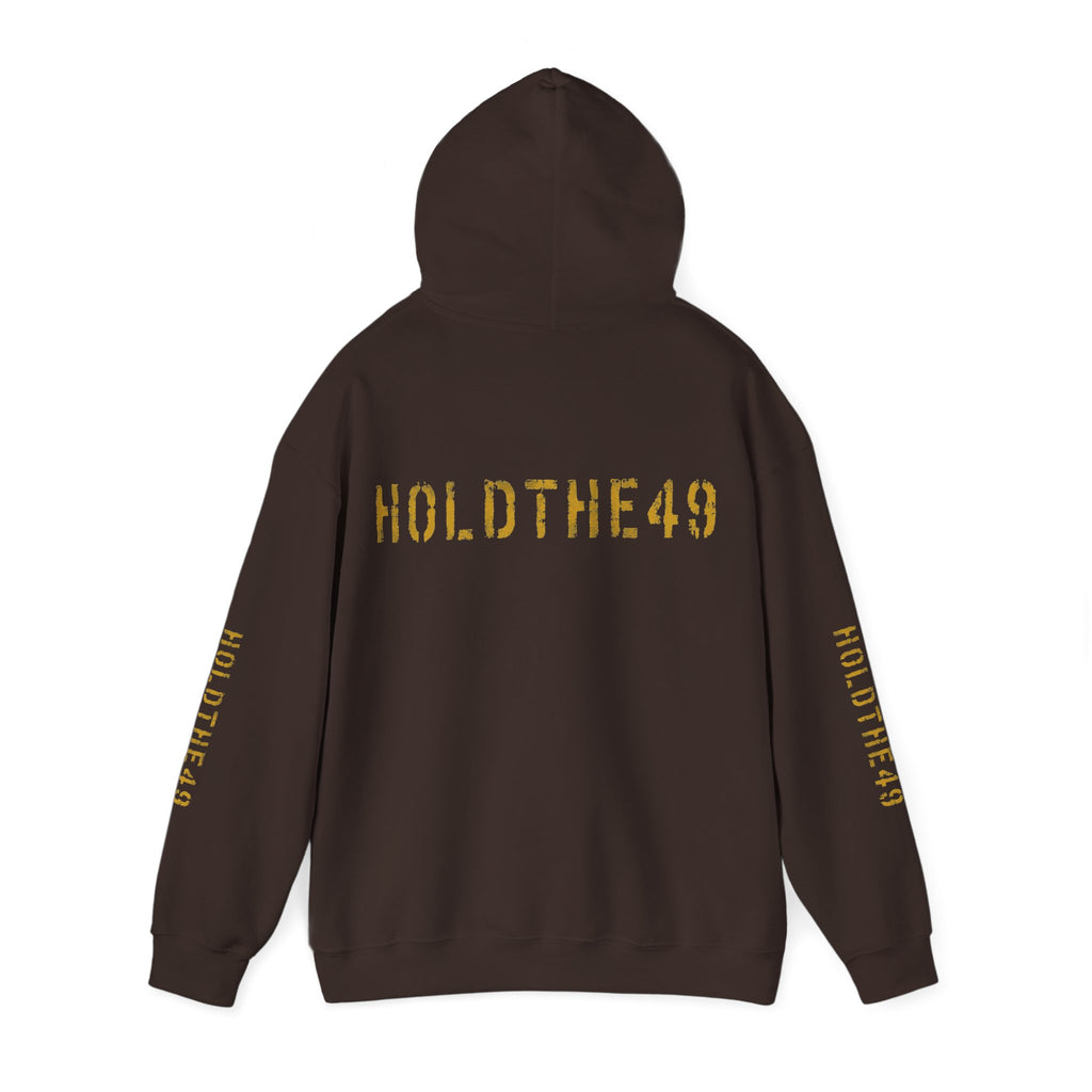 HOLDTHE49 Vintage Military Stencil Hoodie Full Print, alternate view