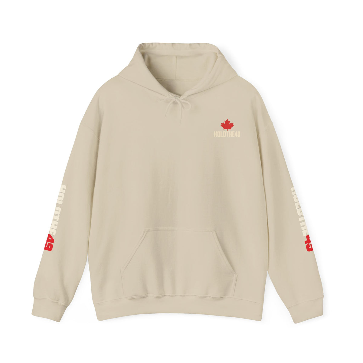 HOLDTHE49 Angry Beaver Full Print Hoodie in Sand