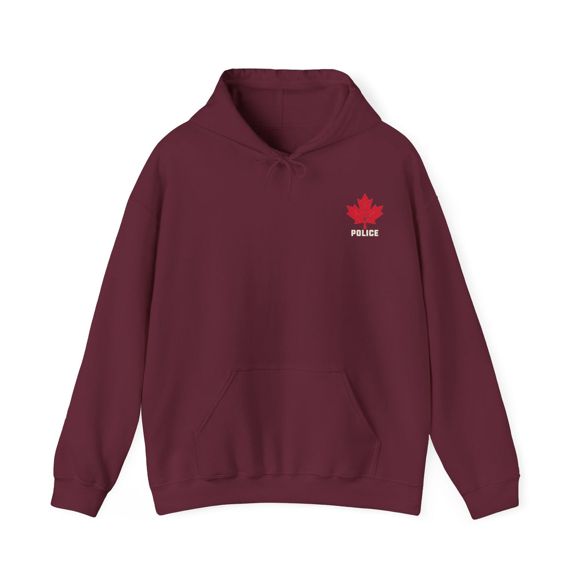 HOLDTHE49 Services Police Hoodie in Maroon