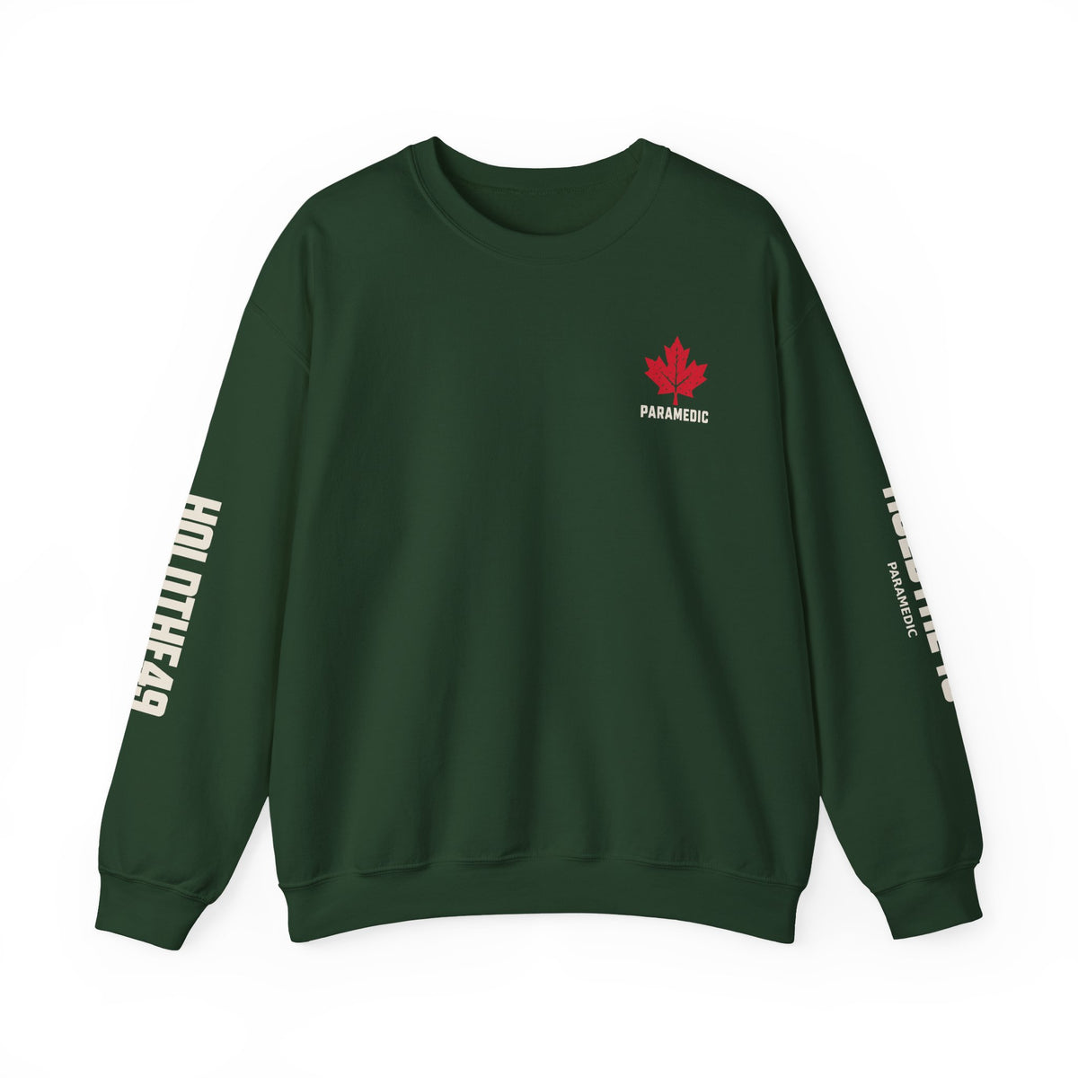 HOLDTHE49 Services Paramedic Full Print Crewneck in Forest Green