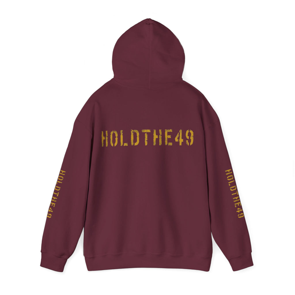 HOLDTHE49 Vintage Military Stencil Hoodie Full Print, alternate view