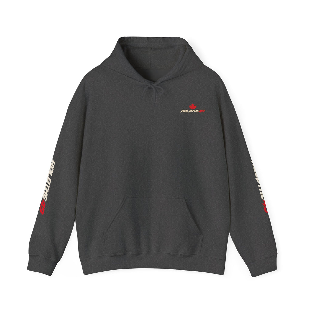 HOLDTHE49 Predator Goose Full Print Hoodie in Dark Heather