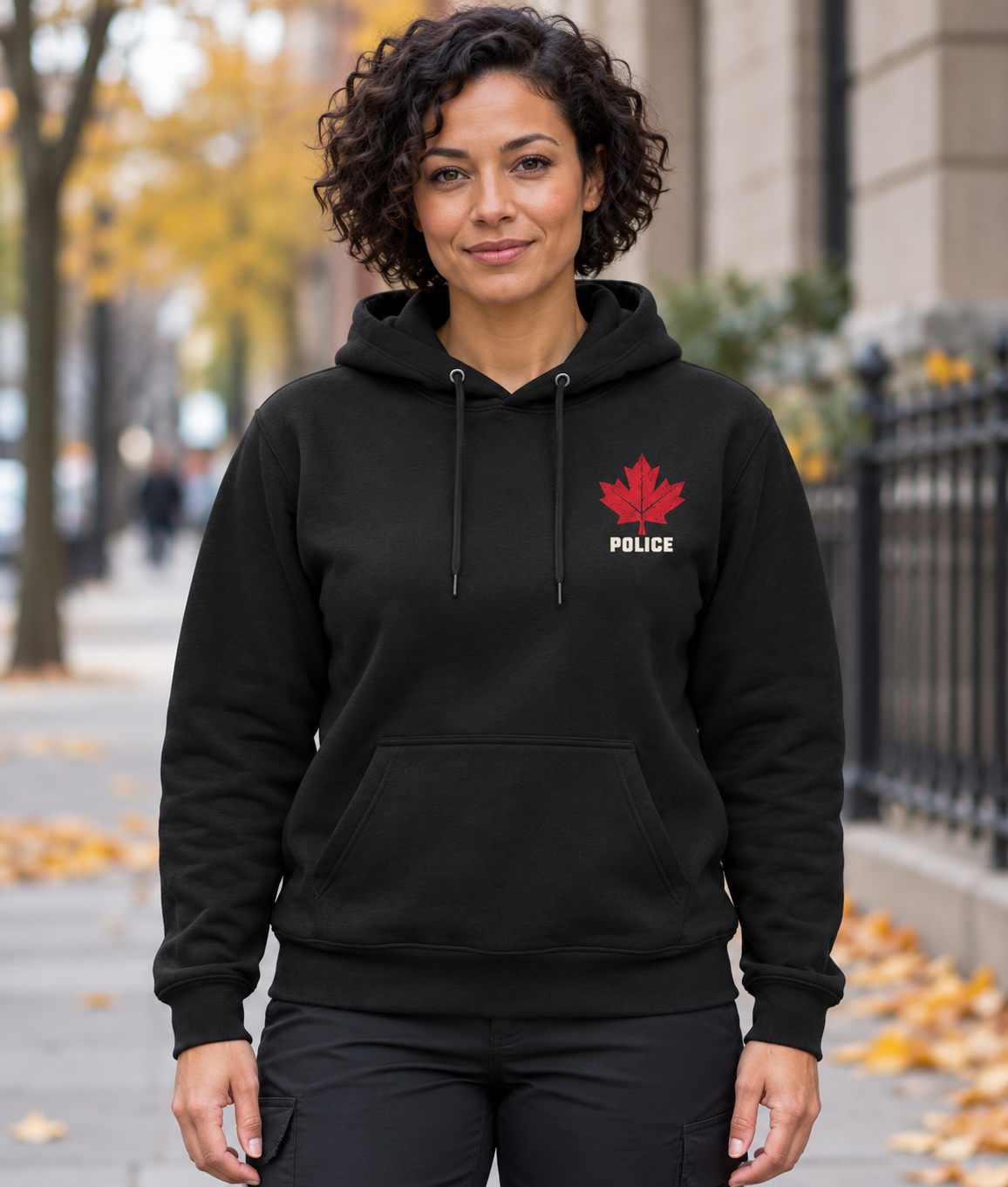 HOLDTHE49 Services Police Hoodie, lifestyle photo