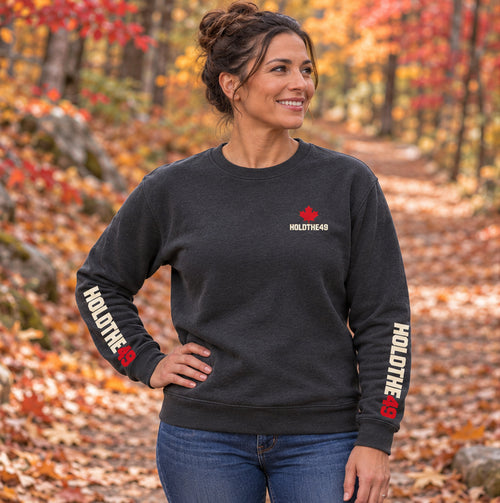HOLDTHE49 Angry Beaver Full Print Crewneck, front view