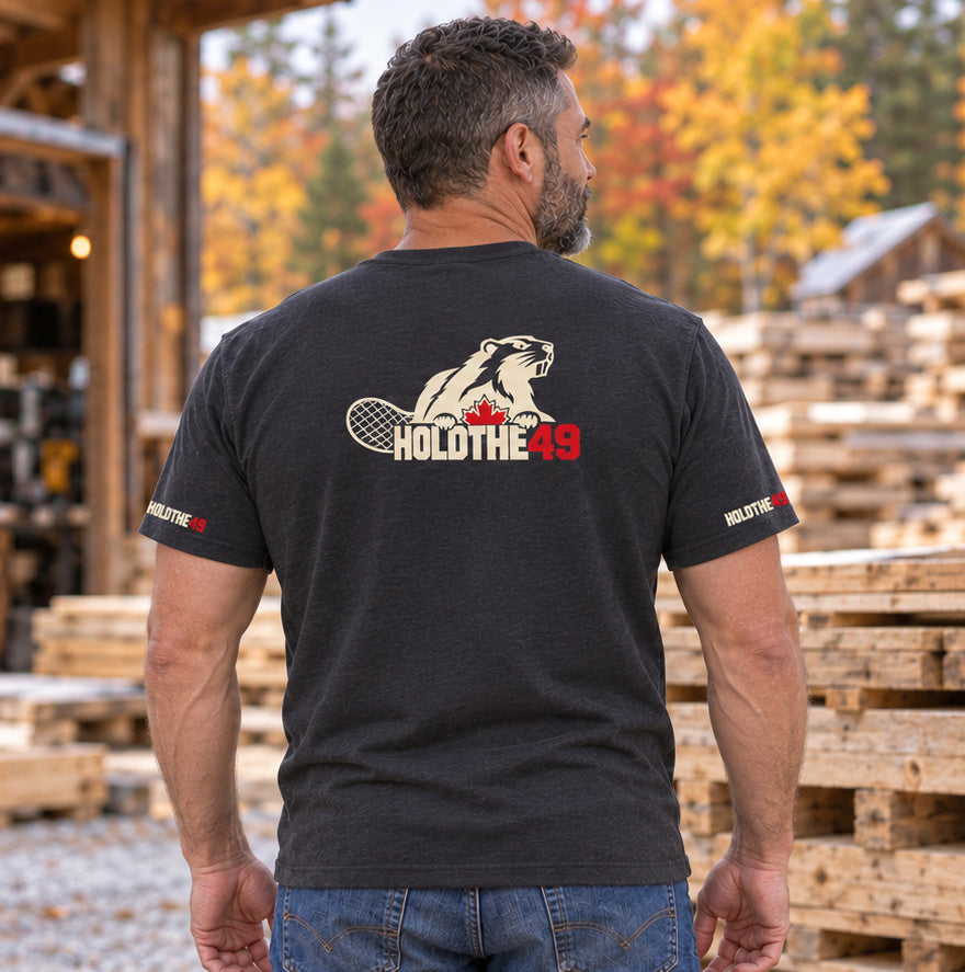 HOLDTHE49 Angry Beaver Full Print Tee, back view