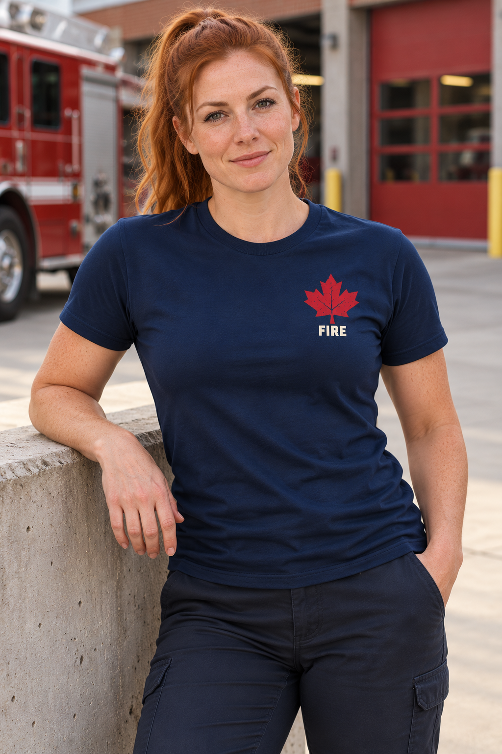 HOLDTHE49 Services Fire Tee, front view