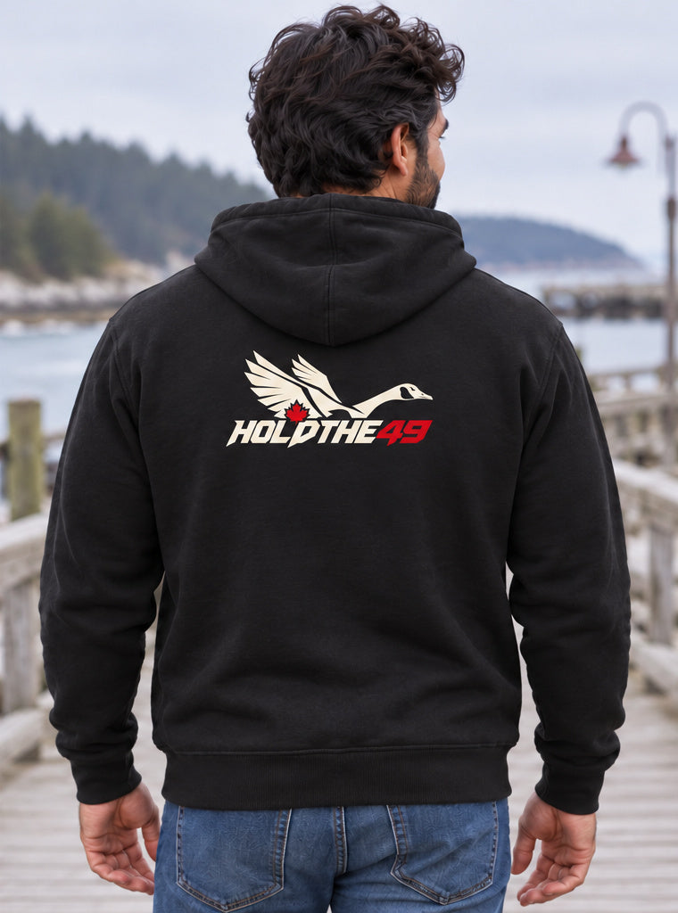 HOLDTHE49 Predator Goose Hoodie, back view