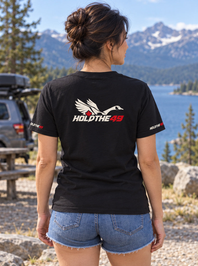 HOLDTHE49 Predator Goose Full Print Tee, back view