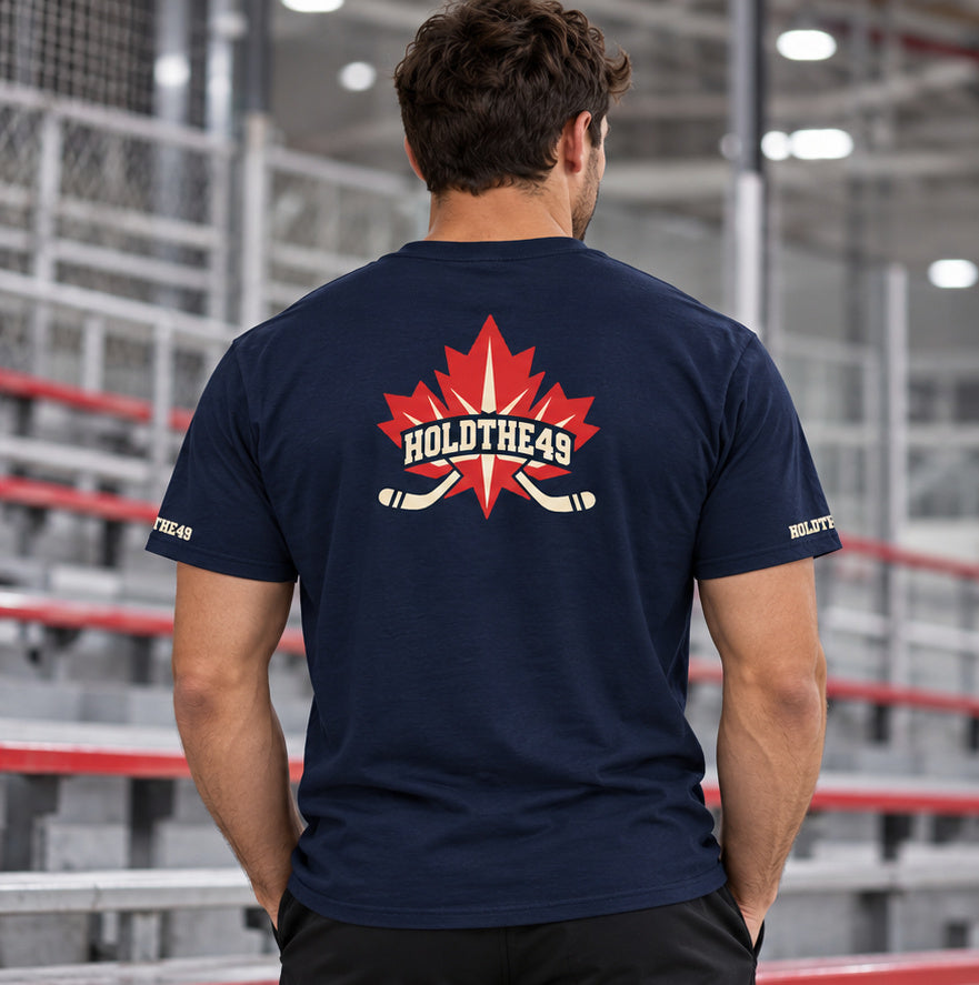 HOLDTHE49 Hockey Full Print Tee, back view